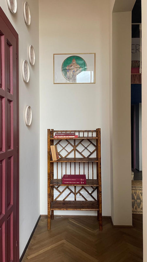 Bamboo bookcase, late 60s