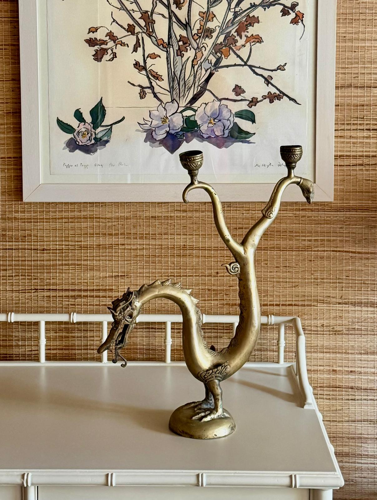 Japanese Dragon Candle Holder